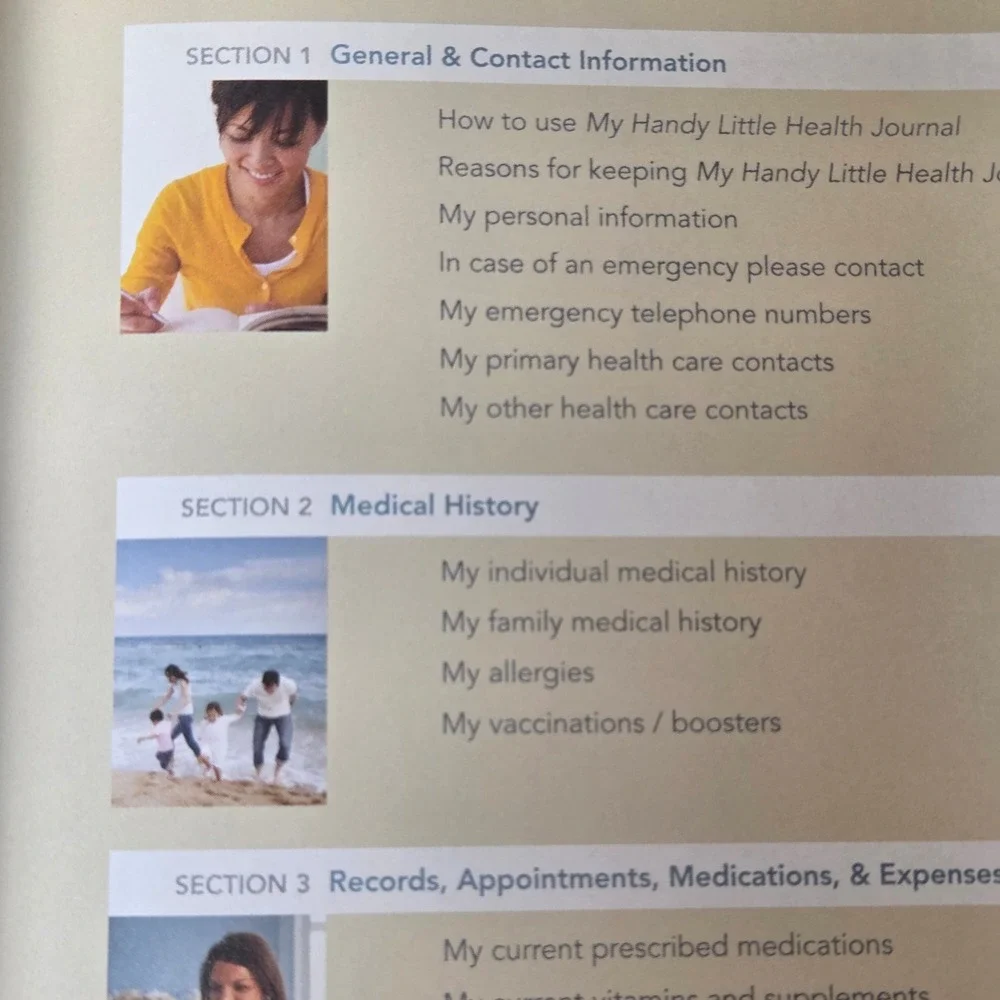 My Handy Little Health Journal 2013 Wellness Tracker Medical Organizer
